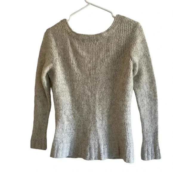 Peruvian Connection Baby Alpaca Oatmeal Cardigan Sweater Size XS - Picture 2 of 11